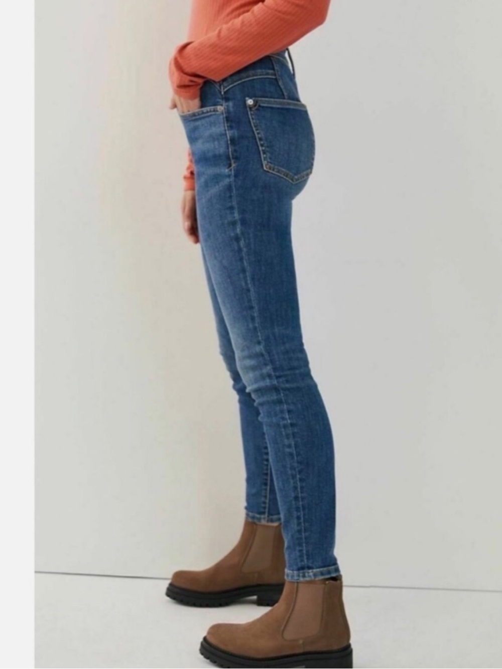 NWT Anthropologie Pilcro Iris High-Rise Skinny Jeans 26 Tall